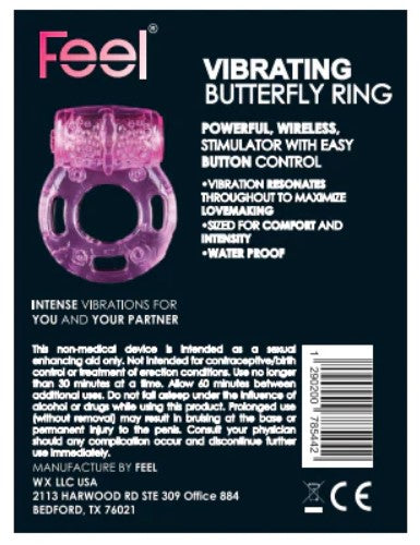 Feel Vibrating Butterfly Ring USA