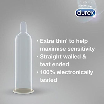 Durex Air Large Wide Fit Ultra-Thin Condom, 10-Pack